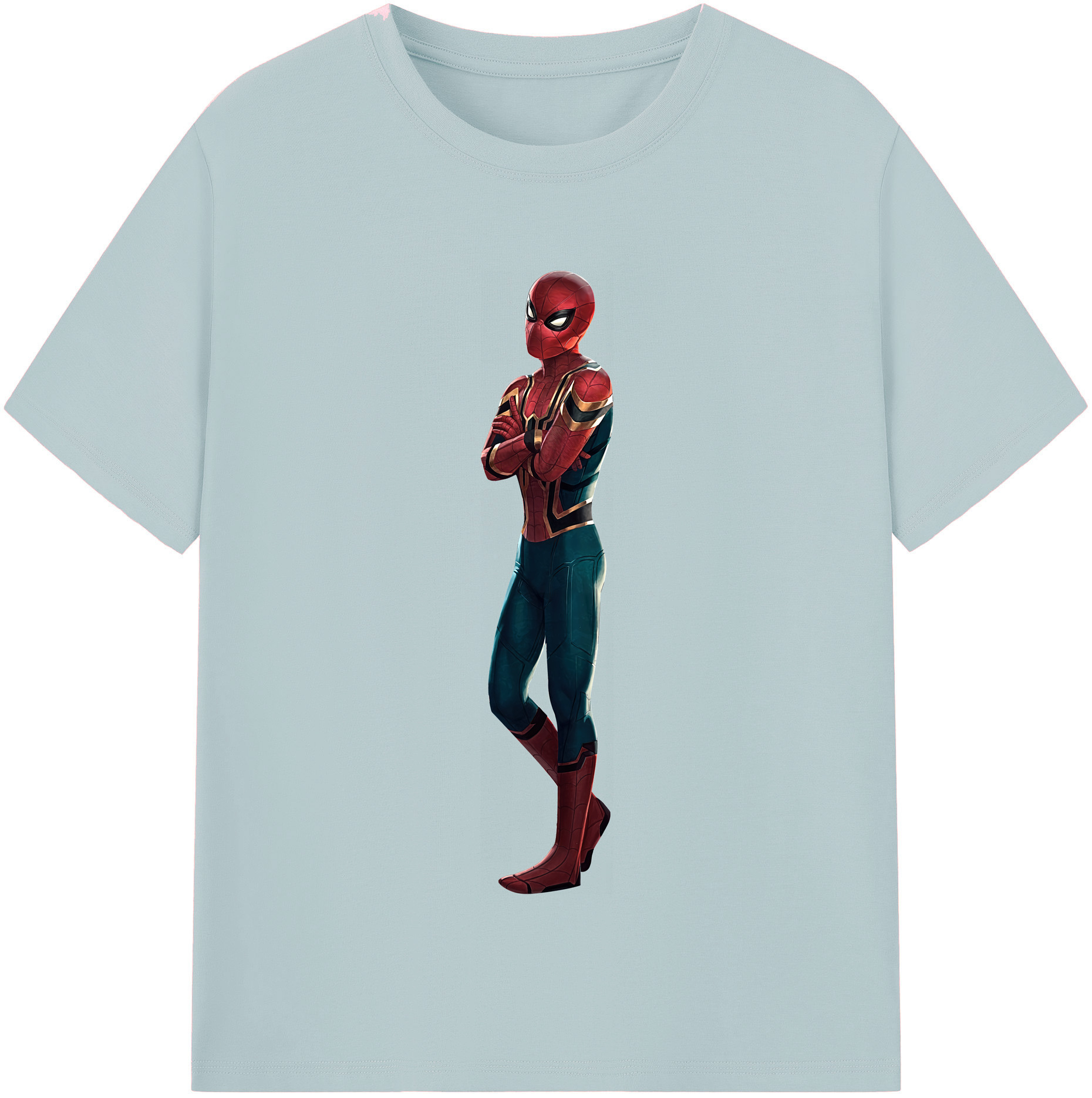 （画像用） Spider Man スパイダーマン 綿100％半袖Tシャツ（フロントプリント）